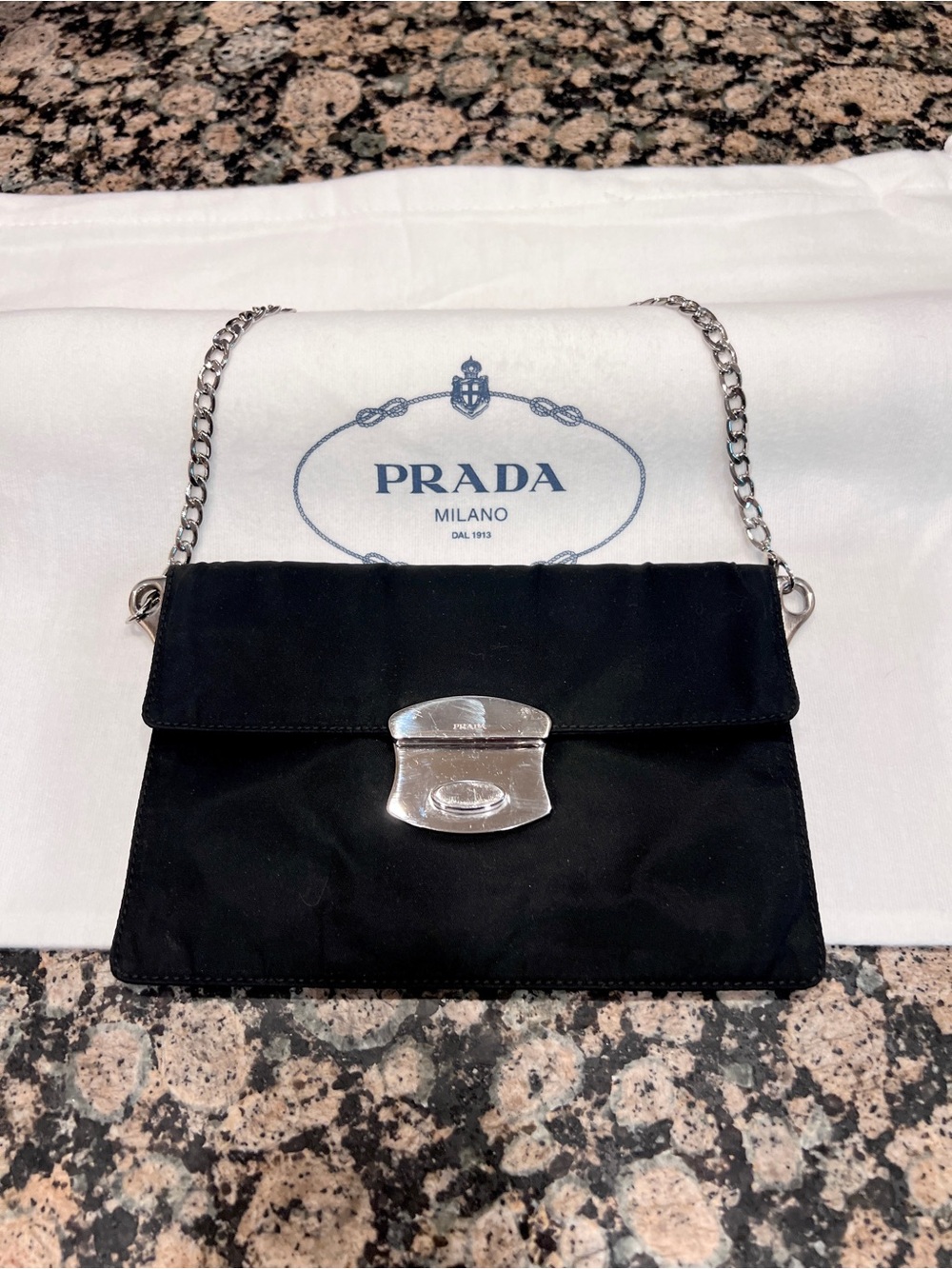 PRADA!⭐️Authentic Black Nylon small tote shoulder bag!